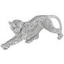1_Studio 55D Silver Prowling Leopard 17 1/2" Wide Accent Sculpture