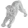 4_Studio 55D Silver Prowling Leopard 17 1/2" Wide Accent Sculpture more views