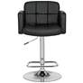 5_Studio 55D Trek Adjustable Black Faux Leather Swivel Bar Stools Set of 2 more views