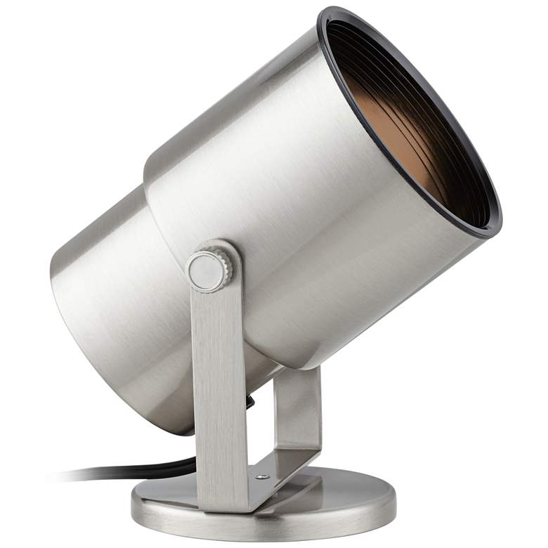 Image 2 Studio 8" Nickel Adjustable Plug-in Accent Uplights Set of 4 more views