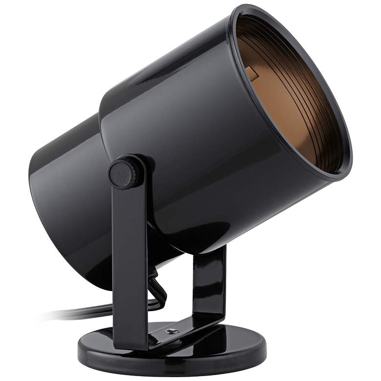 Image 2 Studio 8"H Black Adjustable Plug-in Accent Uplights Set of 4 more views