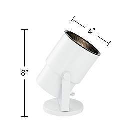 Image5 of Studio 8"H White Adjustable Plug-in Accent Uplights Set of 2 more views