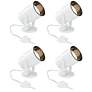 Thumbnail1 of Studio 8"H White Adjustable Plug-in Accent Uplights Set of 4