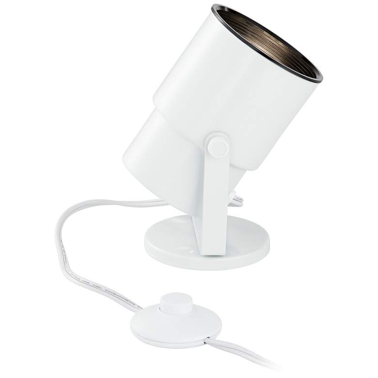 Image 3 Studio 8"H White Adjustable Plug-in Accent Uplights Set of 4 more views