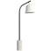 Studio Black Floor Lamp with White Marble Base