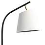 Studio Black Floor Lamp with White Marble Base in scene