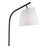 Studio Black Floor Lamp with White Marble Base in scene