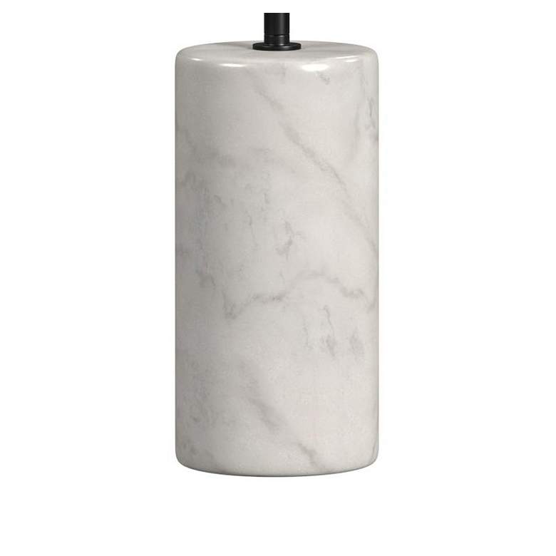Image 6 Studio Black Floor Lamp with White Marble Base more views