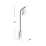 Studio Black Floor Lamp with White Marble Base in scene