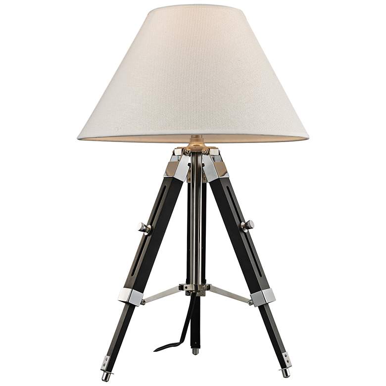Image 1 Studio Chrome and Black Adjustable Table Lamp