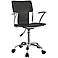 Studio Chrome Black Swivel Office Chair