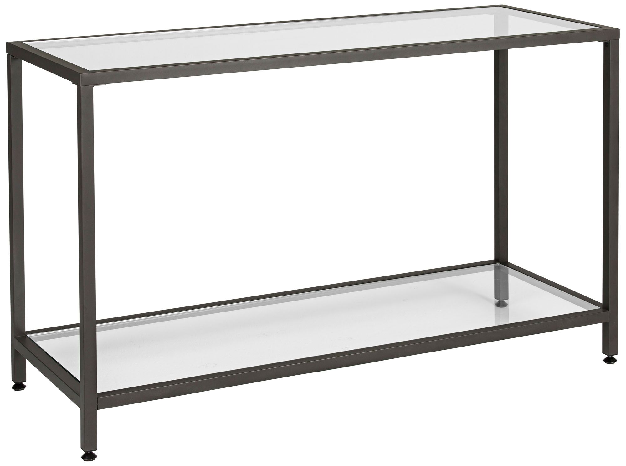 pewter console table