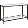 Studio Designs 47" Wide Pewter Finish Glass Console Table