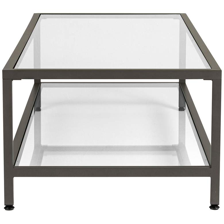 Studio Designs 54&quot; Wide Rectangular Glass Top Coffee Table more views