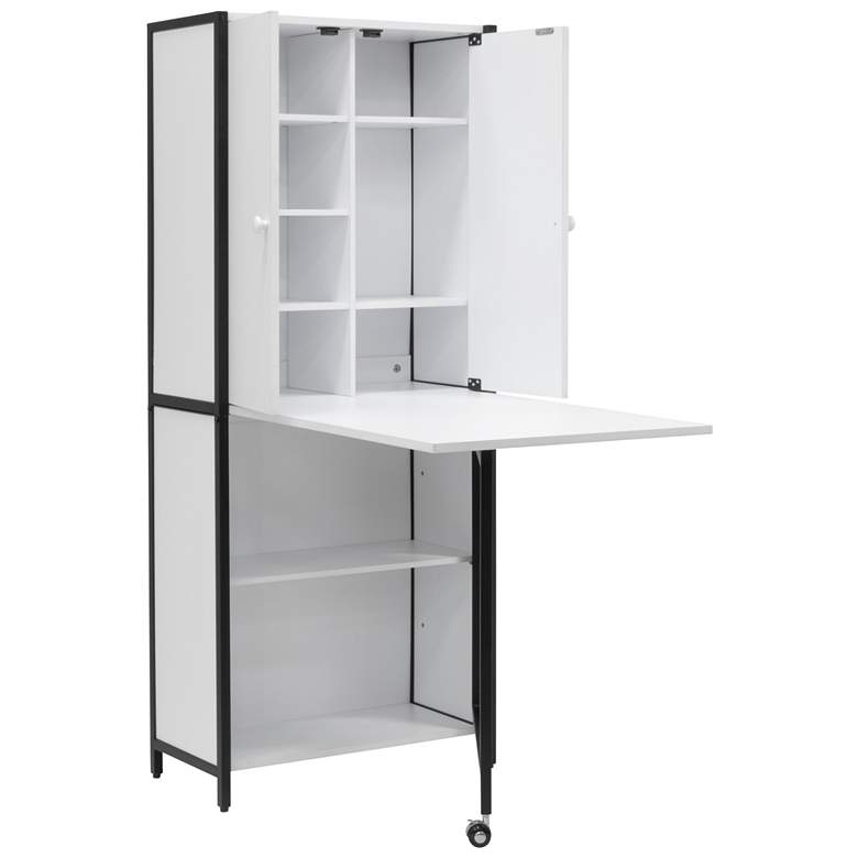 Image 1 Studio Designs Folding Vertical Storage Desk for Craft, Office or Home