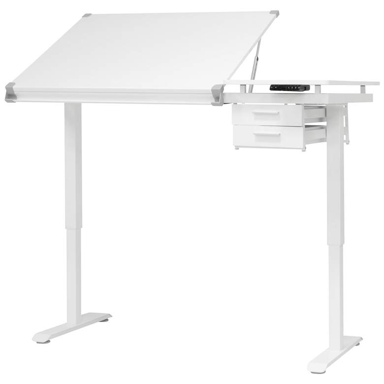 Image 1 Studio Designs Graphix 40" x 30" Split Top Desk with E-Lift