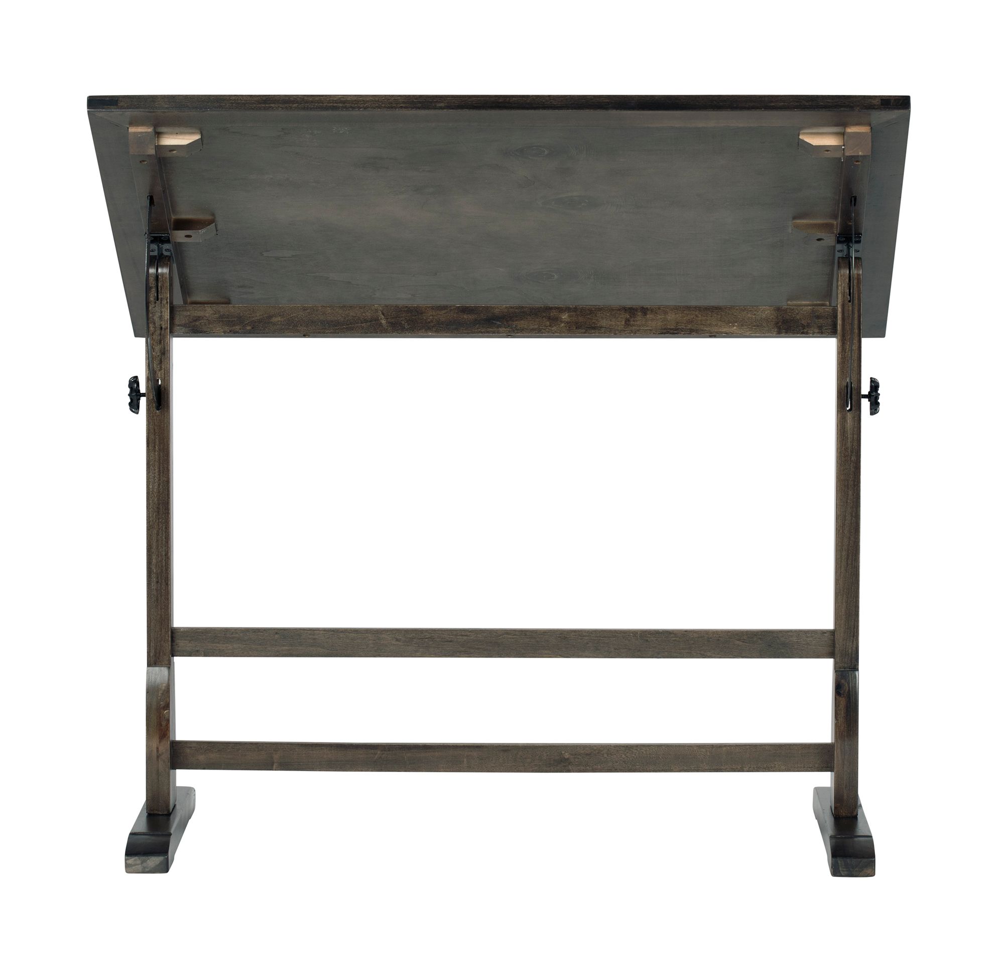 Image 7 Studio Designs Vintage Wood Desk with 42" x 30" Adjustable Top-Black more views