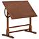 Studio Designs Vintage Wood Table with 42" x 30" Adjustable Top-Oak