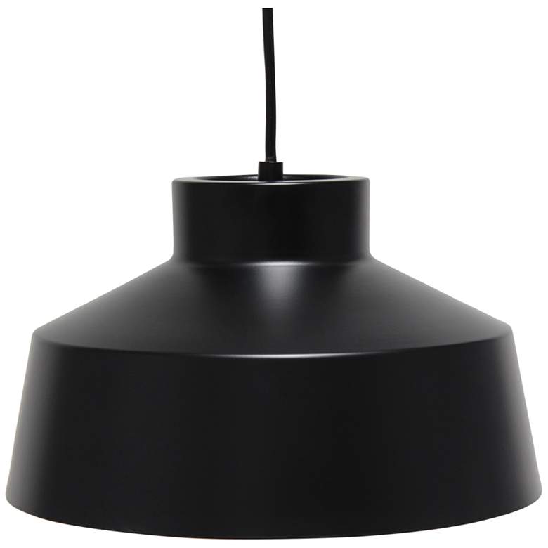 Image 2 Studio Loft 11 3/4" Wide Black Metal Mini Pendant