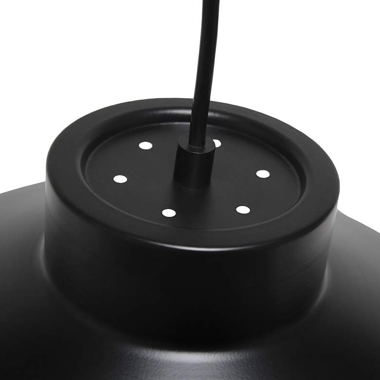 Image 3 Studio Loft 11 3/4" Wide Black Metal Mini Pendant more views