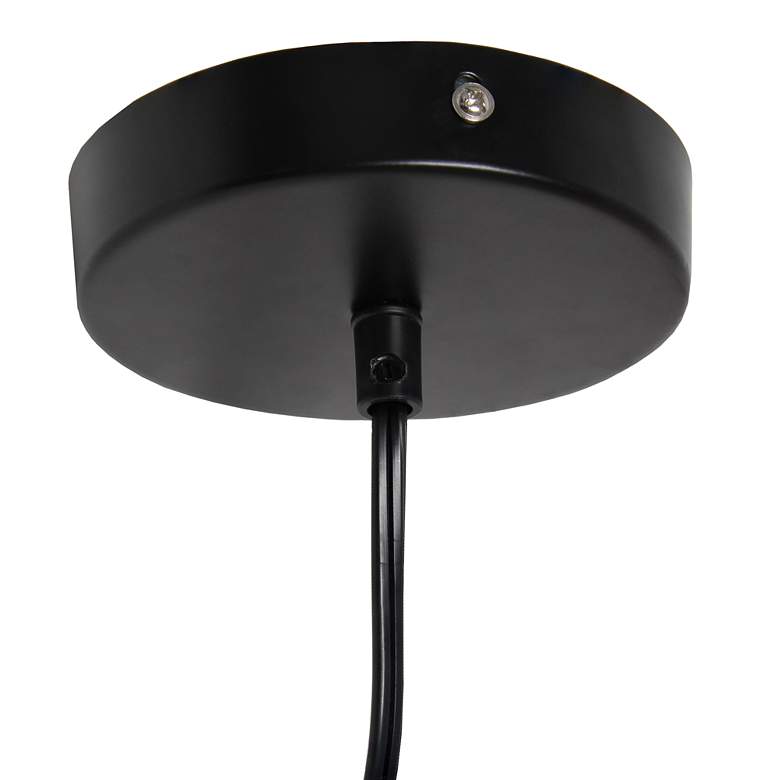 Image 3 Studio Loft 13 1/2" Wide Black Metal Pendant Light more views