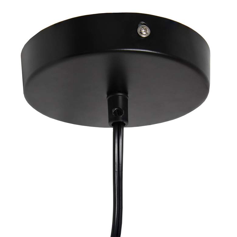 Image 3 Studio Loft 13 1/2 inch Wide Black Metal Pendant Light more views