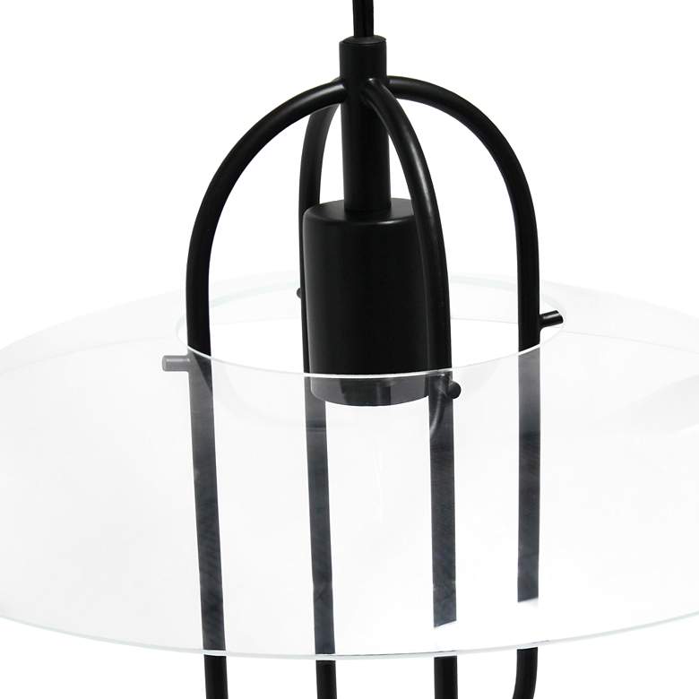 Image 4 Studio Loft 13 1/2" Wide Black Metal Pendant Light more views