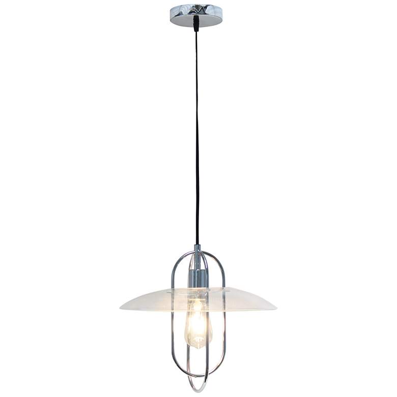 Image 2 Studio Loft 13 1/2" Wide Chrome Metal Pendant Light