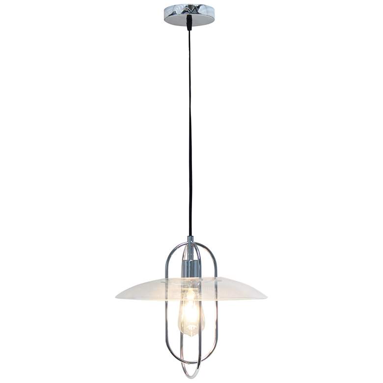 Image 2 Studio Loft 13 1/2 inch Wide Chrome Metal Pendant Light