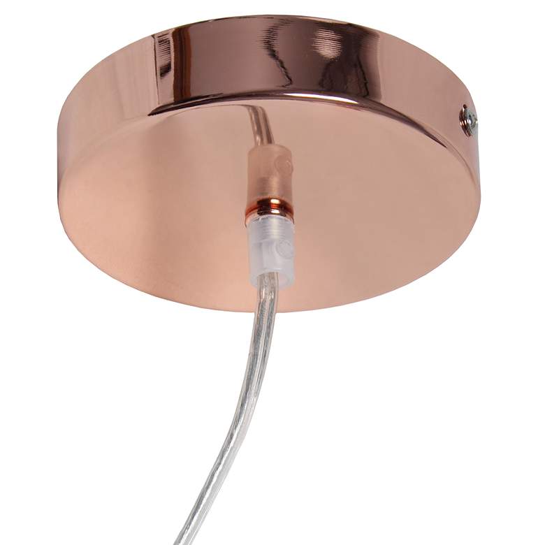 Image 4 Studio Loft 13 1/2" Wide Rose Gold Metal Pendant Light more views