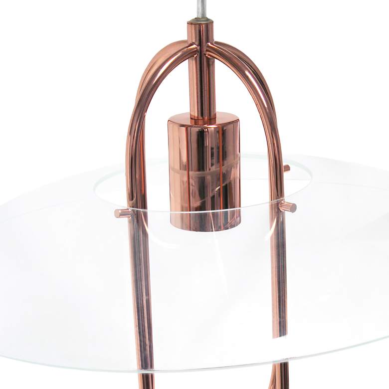 Image 5 Studio Loft 13 1/2" Wide Rose Gold Metal Pendant Light more views