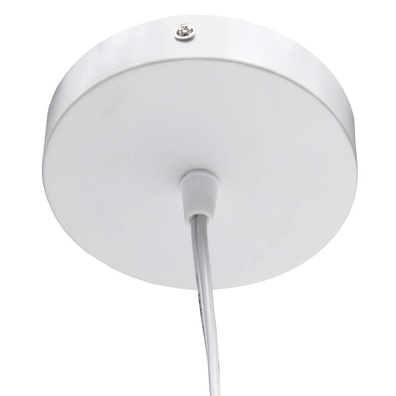 Image 3 Studio Loft 13 1/2" Wide White Metal Pendant Light more views