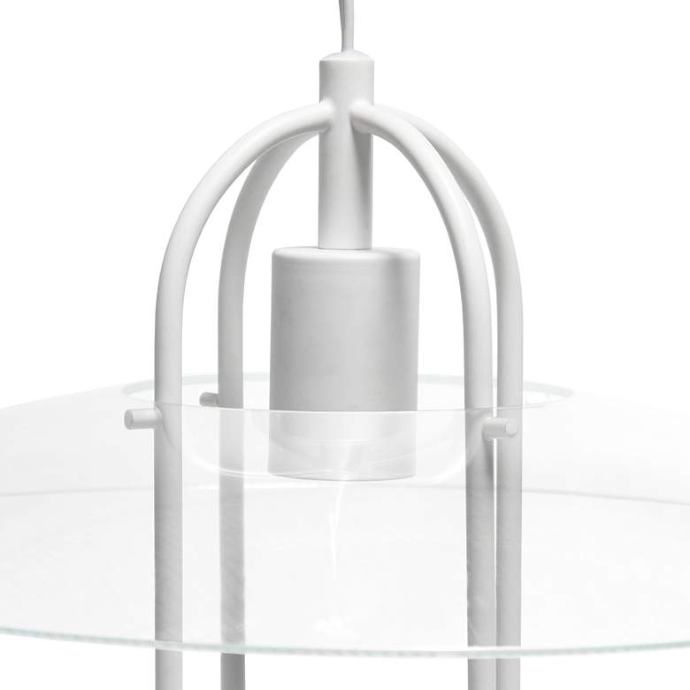 Image 4 Studio Loft 13 1/2" Wide White Metal Pendant Light more views