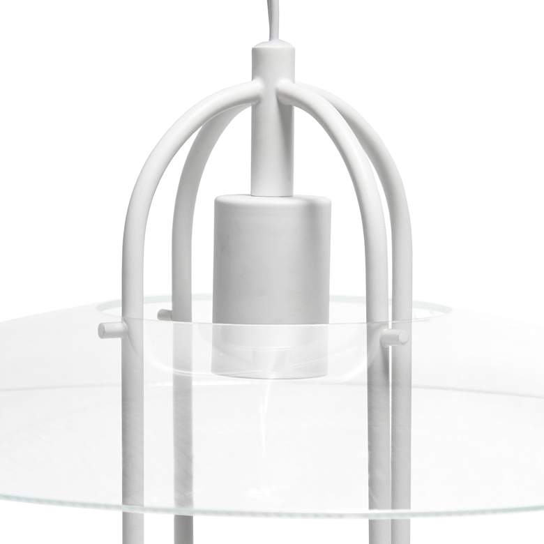 Image 4 Studio Loft 13 1/2 inch Wide White Metal Pendant Light more views