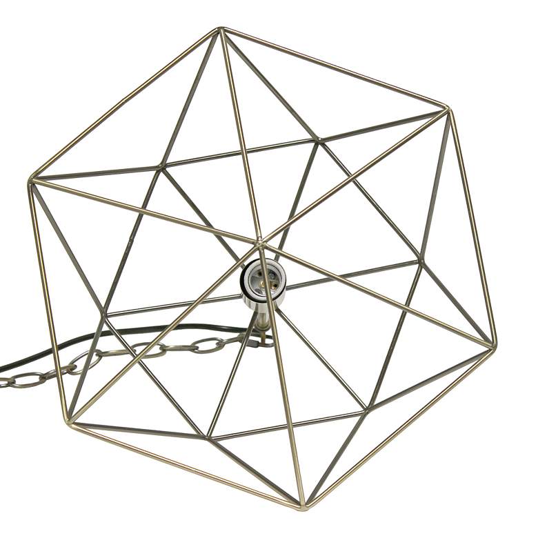 Image 5 Studio Loft 16" Wide Antique Brass Metal Pendant Light more views
