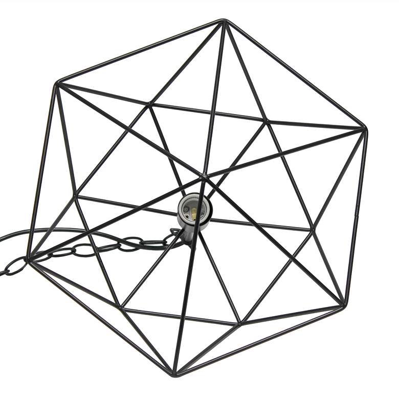 Image 5 Studio Loft 16" Wide Black Metal Pendant Light more views