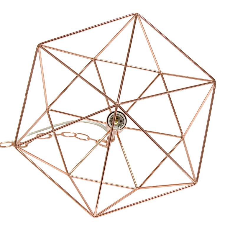 Image 3 Studio Loft 16" Wide Rose Gold Metal Pendant Light more views