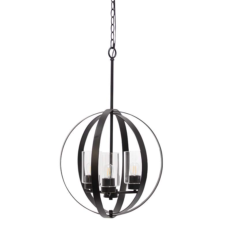 Image 2 Studio Loft 18"W Restoration Bronze Metal 3-Light Pendant