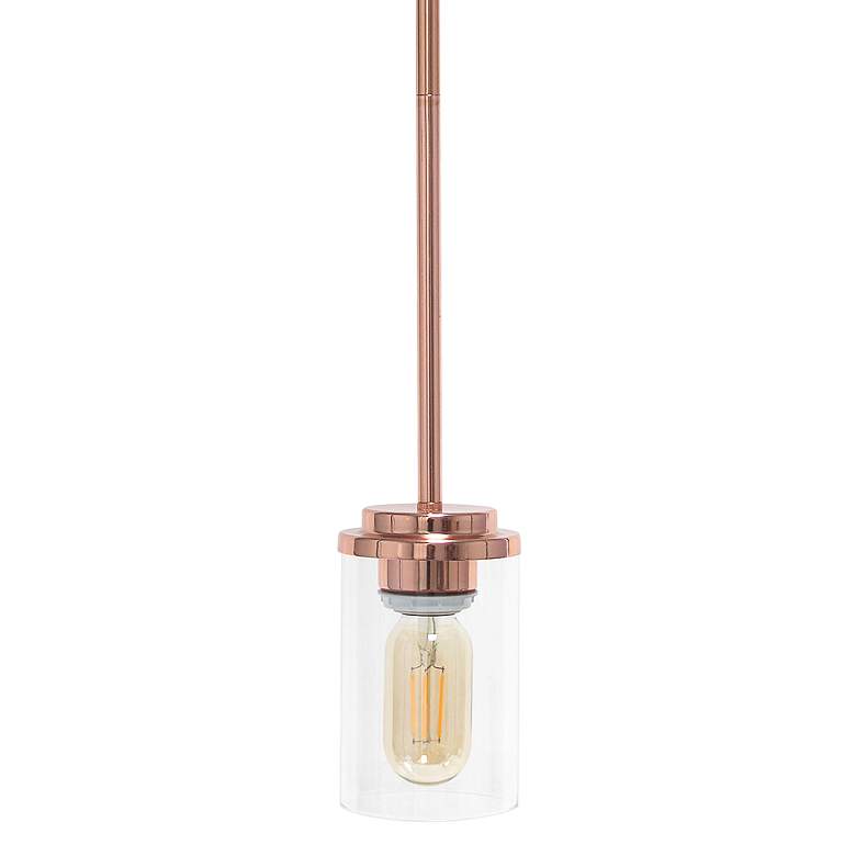 Image 1 Studio Loft 5 3/4" Wide Rose Gold Mini Pendant