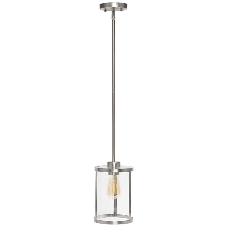 Image 2 Studio Loft 6 3/4" Wide Brushed Nickel Mini Pendant
