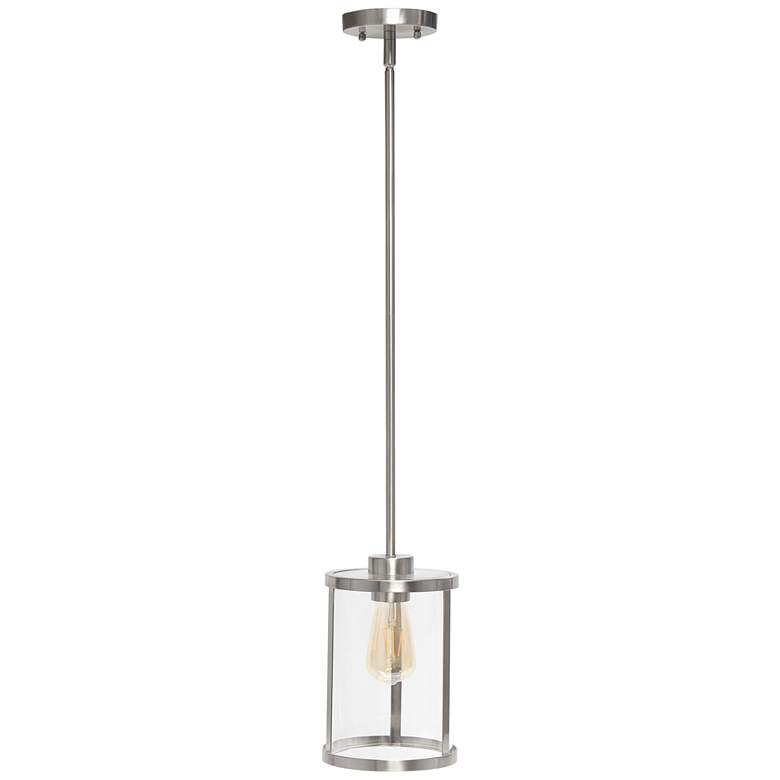 Image 2 Studio Loft 6 3/4 inch Wide Brushed Nickel Mini Pendant