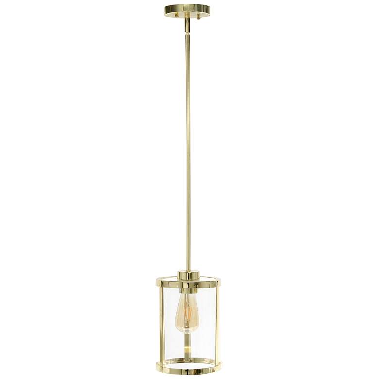 Image 2 Studio Loft 6 3/4 inch Wide Gold Metal Mini Pendant