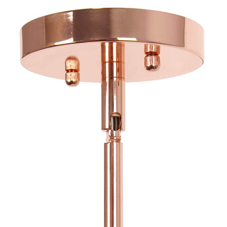 Image 5 Studio Loft 6 3/4" Wide Rose Gold Metal Mini Pendant more views