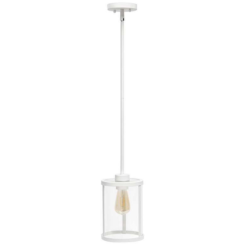 Image 2 Studio Loft 6 3/4" Wide White Metal Mini Pendant