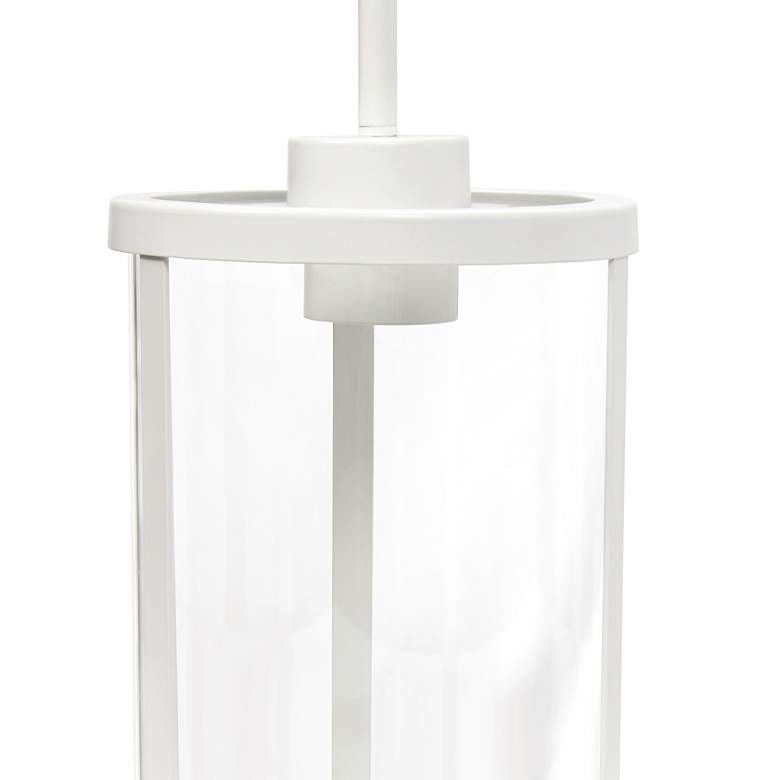 Image 3 Studio Loft 6 3/4" Wide White Metal Mini Pendant more views