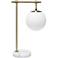 Studio Loft Antique Brass and Marble Globe Accent Table Lamp