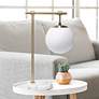 1_Studio Loft Antique Brass and Marble Globe Accent Table Lamp