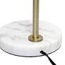 6_Studio Loft Antique Brass and Marble Globe Accent Table Lamp more views