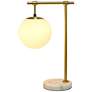 Studio Loft Antique Brass and Marble Globe Accent Table Lamp