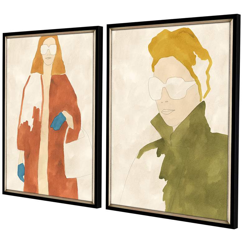 Image 4 Style/Look 34" High 2-Piece Giclee Framed Wall Art Set more views